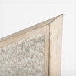 Mercana Cheveronna 36x12 Chevron Brown Wood Frame Mirror