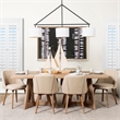 Mercana Ronald I Cream Fabric Wrap Brown Wooden Base Dining Chair (Set of 2)