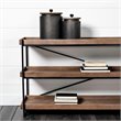 Mercana Cyril Set of Two Metal Gray/Brown Cylindrical Boxes