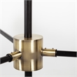 Mercana Decarlo II Metal Multi-Arm 13 Light Chandelier in Black and Gold