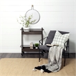 Mercana Collie Oval Metal Decorative Wall Mirror in Black