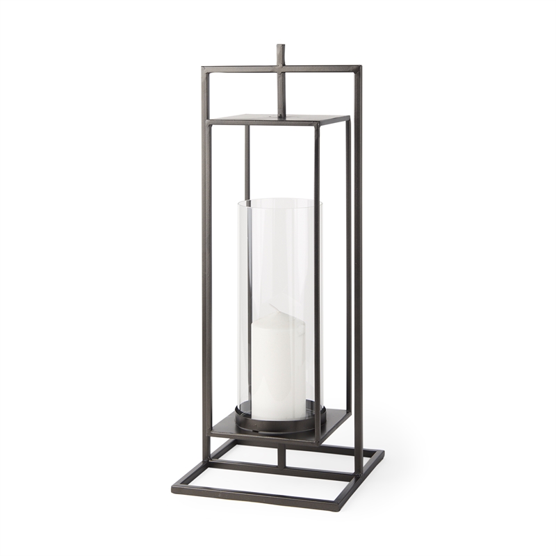 Mercana Albus I (Large) Black Metal Candle Holder