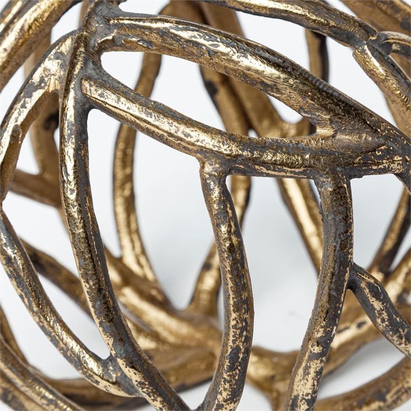Mercana Sphaira Noir II (Large) Rustic Gold Metal