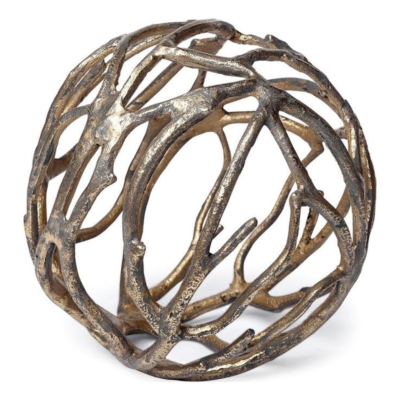Mercana Sphaira Noir II (Large) Rustic Gold Metal