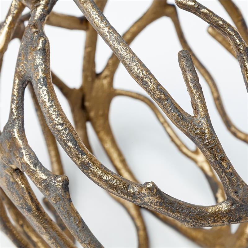 Mercana Sphaira Noir I (Small) Rustic Gold Metal