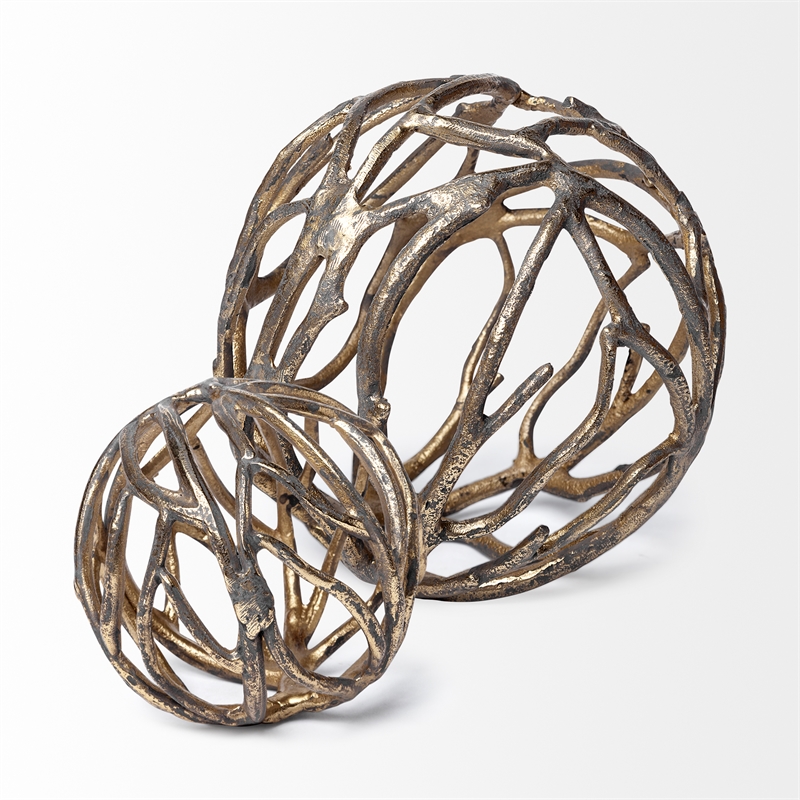 Mercana Sphaira Noir I (Small) Rustic Gold Metal