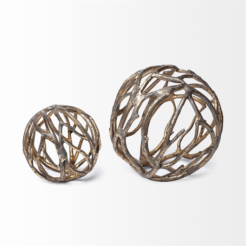 Mercana Sphaira Noir I (Small) Rustic Gold Metal
