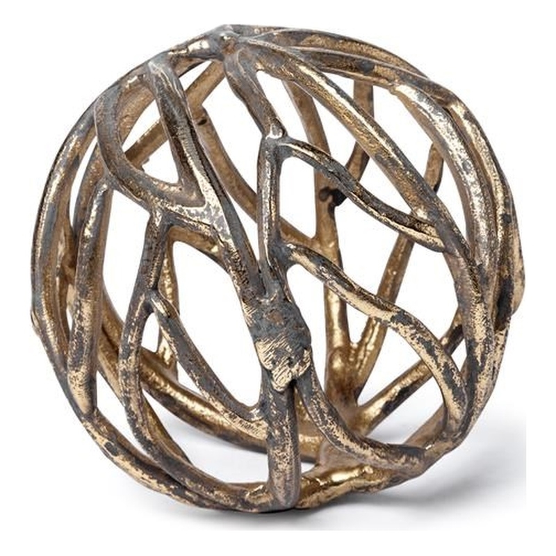 Mercana Sphaira Noir I (Small) Rustic Gold Metal