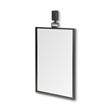 Mercana Grimm Rectangular Metal Mirror in Gunmetal Gray