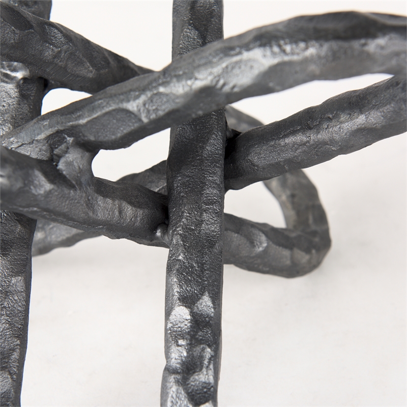 Mercana Winston II Gray/Silver Industrial Metal Decorative Object