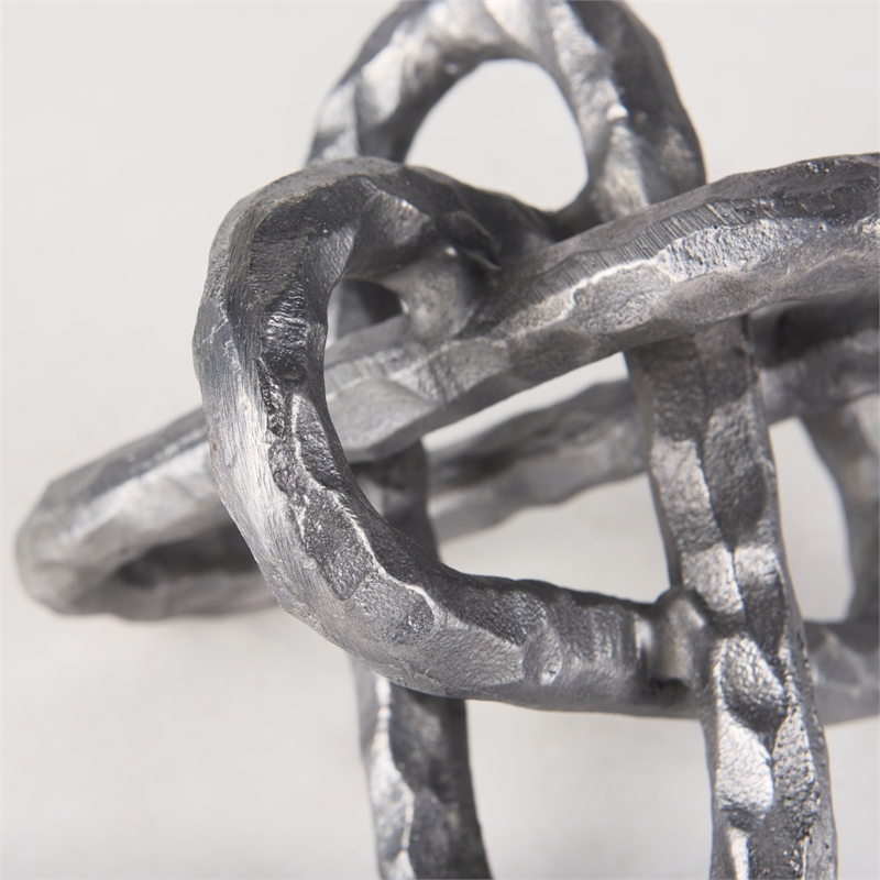 Mercana Wilhelm I Gray/Silver Metal Industrial Decorative Object (Small)