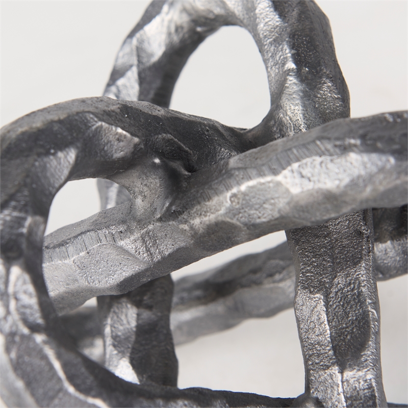 Mercana Wilhelm I Gray/Silver Metal Industrial Decorative Object (Small)