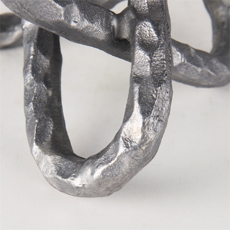 Mercana Wilhelm I Gray/Silver Metal Industrial Decorative Object (Small)