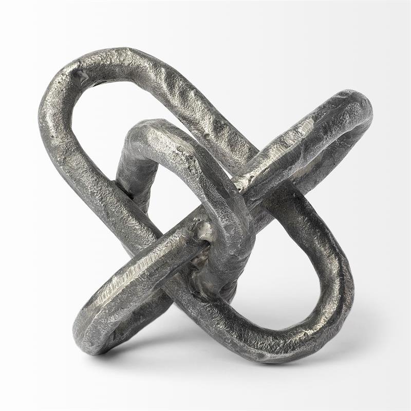Mercana Wilhelm I Gray/Silver Metal Industrial Decorative Object (Small)