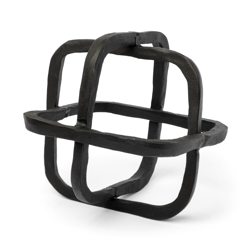 Mercana Willem I Black Metal Industrial Decorative Object