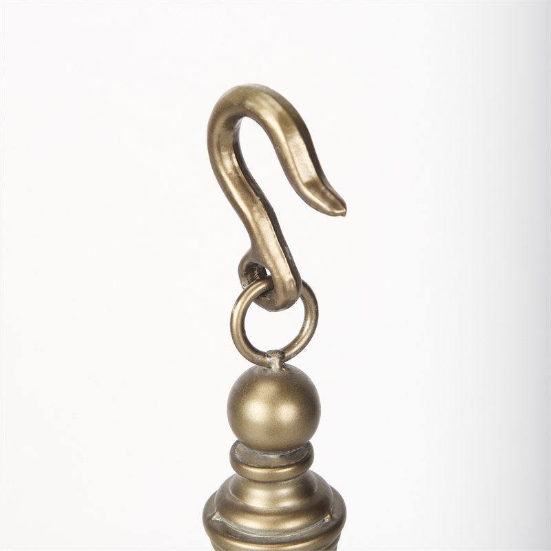Mercana Gerson II Small Cage-Style Gold Metal Candle Holder Lantern