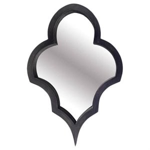 Mercana Geneva 23x34 Black Wood Frame Mirror