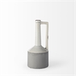 Mercana Burton IV Medium Two-Toned Gray and White Ceramic Jug