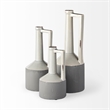 Mercana Burton IV Medium Two-Toned Gray and White Ceramic Jug