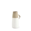 Mercana Hindley I Small Two-Toned White/Natural Ceramic Jug