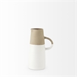 Mercana Hindley I Small Two-Toned White/Natural Ceramic Jug