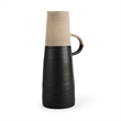 Mercana Garand III Large Two-Toned Black/Natural Ceramic Jug