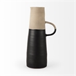 Mercana Garand III Large Two-Toned Black/Natural Ceramic Jug