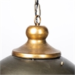 Mercana Dawson II Metal Antiqued Gold Pendant Dome Light