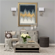Mercana Arcadia II Silver Chrome metal Base White Rectangular Shade Wall Sconce