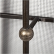 Mercana Newcomb 7x53.5 Gold/Black Metal Meshed Rectangular Wall Sconce