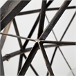 Mercana Dyson I 18x18 Black Metal Triangular Orb Pendant Light