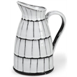 Mercana Lome Small Decorative White/Black Ceramic Jug