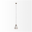 Mercana Prima 9.5x12.5 Gold Metal and Glass Pyramid Pendant Light