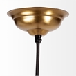 Mercana Prima 9.5x12.5 Gold Metal and Glass Pyramid Pendant Light
