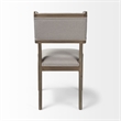 Mercana Tenton II Grey Fabric Seat Brown Wood Frame Dining Chair (Set of 2)