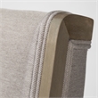 Mercana Tenton II Grey Fabric Seat Brown Wood Frame Dining Chair (Set of 2)
