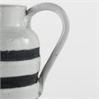 Mercana Harmon I Small White/Charcoal Ceramic Jug