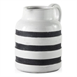 Mercana Harmon I Small White/Charcoal Ceramic Jug
