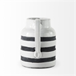 Mercana Harmon I Small White/Charcoal Ceramic Jug