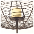 Mercana Furniture Rihanna II Medium Black Metal Umbrella Candle Holder Lantern