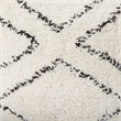 Mercana Tapir Beige Cotton Argyle Pattern Square Pouf