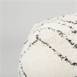 Mercana Tapir Beige Cotton Argyle Pattern Square Pouf