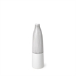 Mercana Furniture Kira I Small White Pinstripe Ceramic Vase