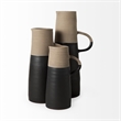 Mercana Garand I Small Two-Toned Black/Natural Ceramic Jug