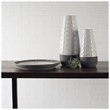 Mercana Harrier II Large Gray Ceramic Dark Base White Vase