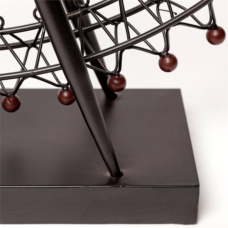 Mercana London Eye Ferris Wheel Object in Gray metal