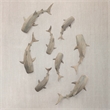 Mercana Willa Small Gray Resin Whale Shark sculpture