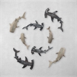 Mercana Willa Large Wall-Mountable Gray Resin Whale Shark Sculpture