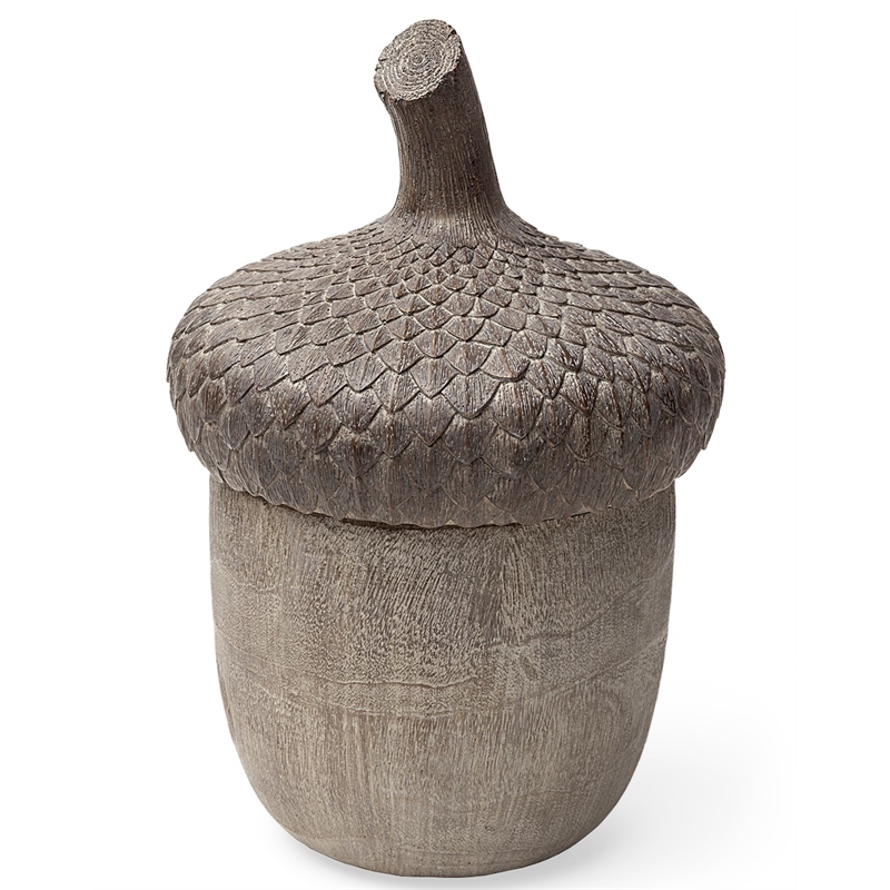Mercana Mandor I Small Brown Resin Acorn Box