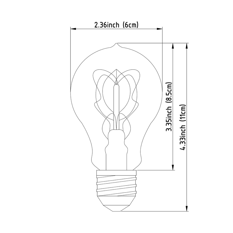 Mercana Filament Quad E26 40W 4.3